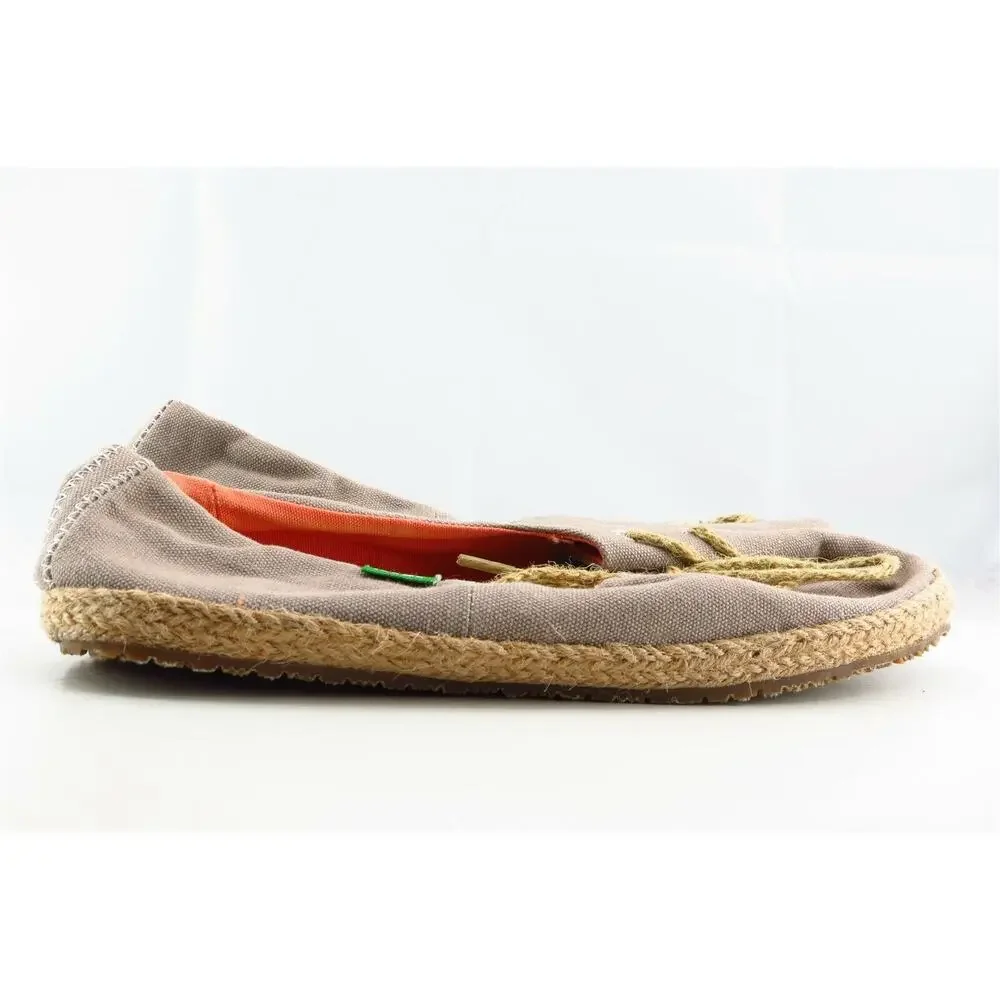 Sanuk‎ Size 6 M Brown Round Toe Flats Fabric Women